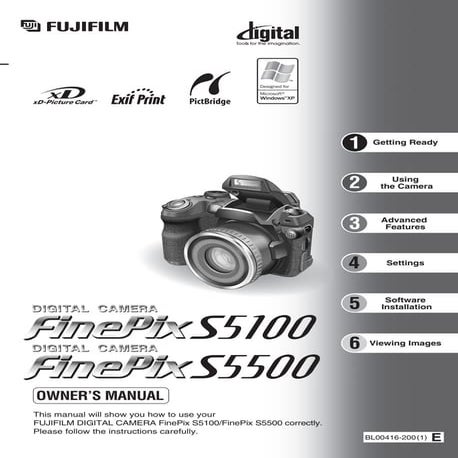 Fuji finepix s5500 manual | PDF
