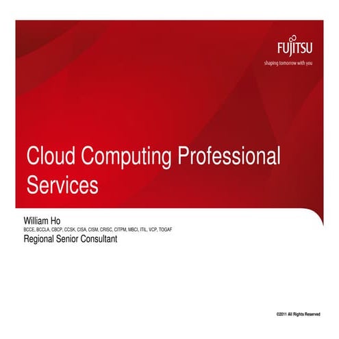 Fujitsu Cloud Computing Professional Services