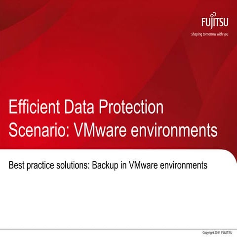 Efficient Data Protection – Backup in VMware environments