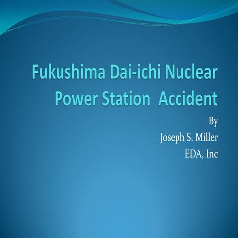 Fukushima Daiichi Nuclear Power Station  Accident April19 2011