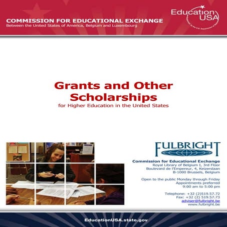 Grants and Other Scholarships for Higher Education in the US