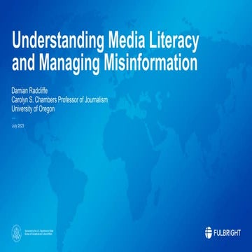 Media Literacy and Navigating Misinformation