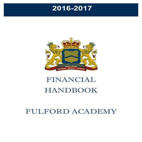 Fulford academy-financial handbook | PDF