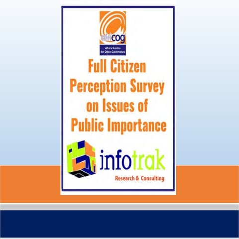 Full Citizen Perception Survey on Issues of Public Importance