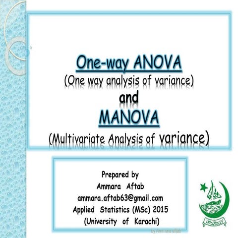 Full anova and manova by ammara aftab