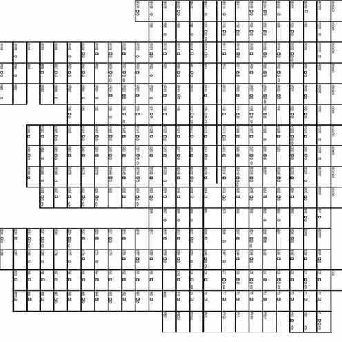 Full blank hand color chart