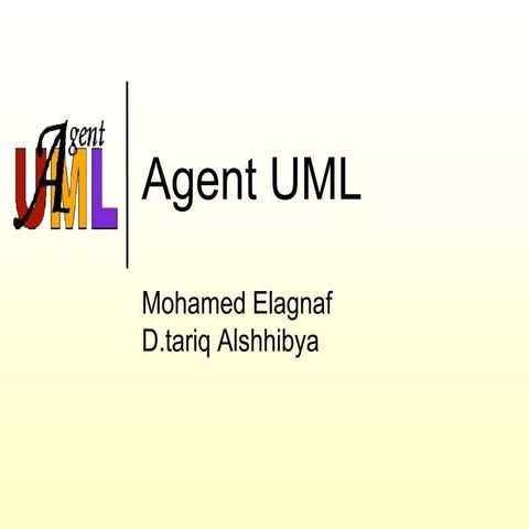   agent uml الوكيل باستخدام لغة النمذجة الموحدة