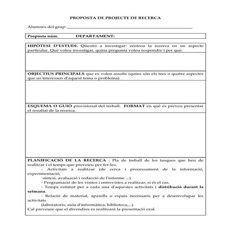 Full de proposta. alumnes per omplir els alumnes