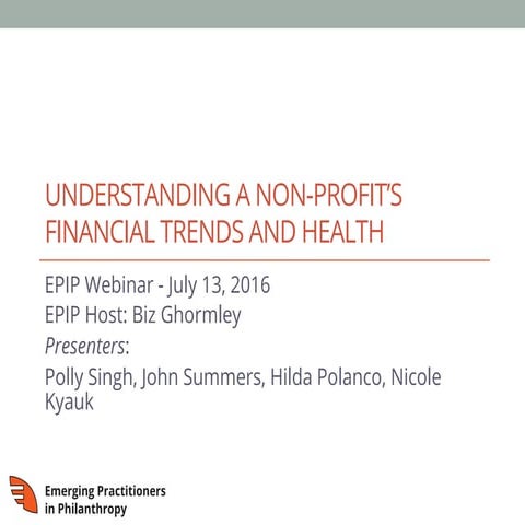 Webinar: Financial Management - Dashboard Overview