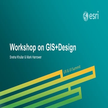 Design Workshop at UI/UX Summit, Esri User Conference 2014
