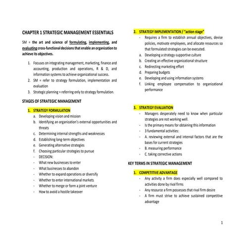 SM NOTES ALL CHAPTERS