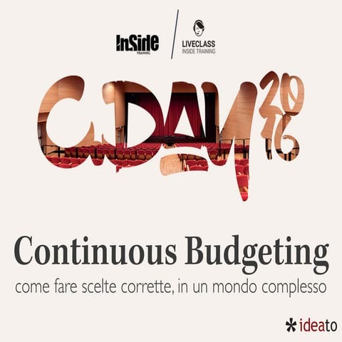 COME GESTIRE IL BUDGET TRA INTEGRATION, DEPLOY E DELIVERY? (Francesco Fullone)