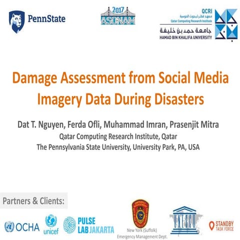 Damage Assessment from Social Media Imagery Data During Disasters