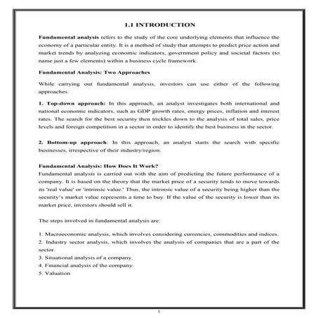 fundamental and technical analysis of banking sector in india