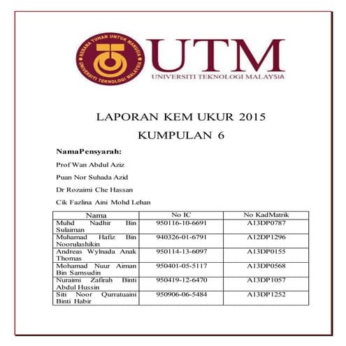 Full report of survey camp at Linggi, Malacca | DOCX