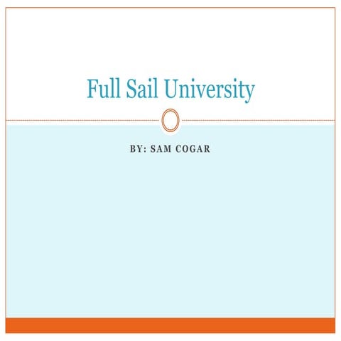 Full sail university brochure | PDF