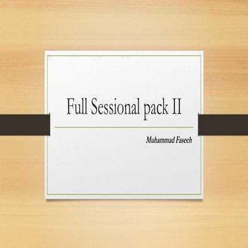 Full sessional pack ii