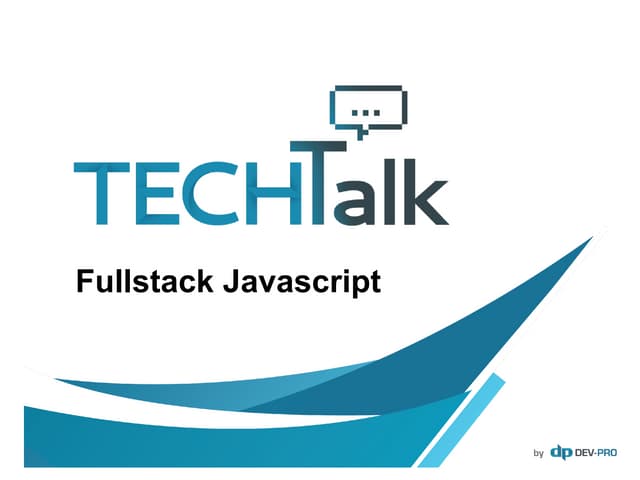 Fullstack javascript. Isomorphic apps