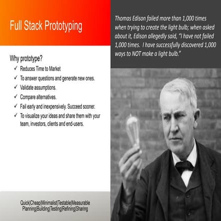 Full stack prototyping