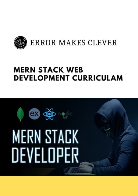Full Stack Web Development Course - Brochure - Manojkumar C - Fresh Spar Tech...