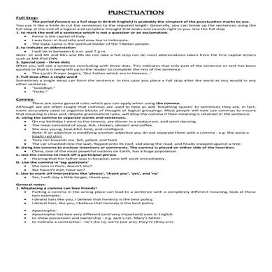 PUNCTUATION