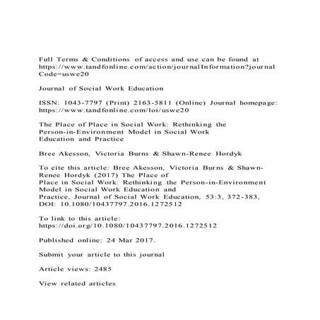 Full terms &amp; conditions of access and use can be found athtt