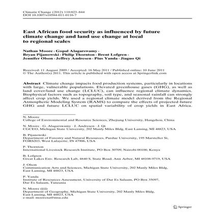 Climate change mitigation and adaptation 2011ver2 | PDF