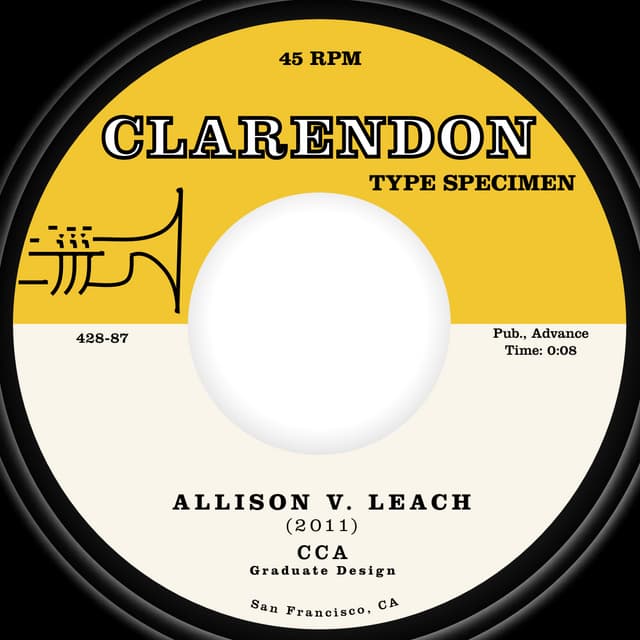 Clarendon Type Speciman