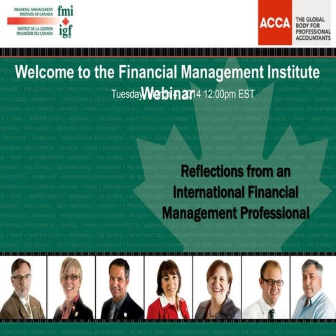 Reflections from an International Financial Management Professional