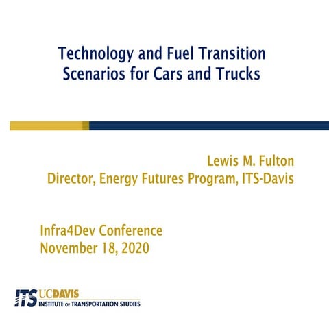 Pathways to Decarbonization & Digital Innovation in Transport: Technology and...