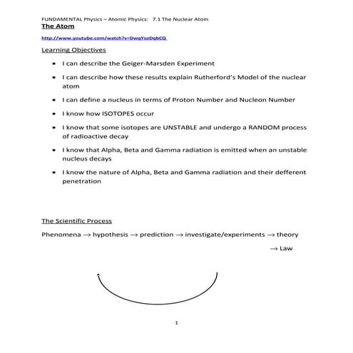 Fun7.1 the nuclear atom   notes