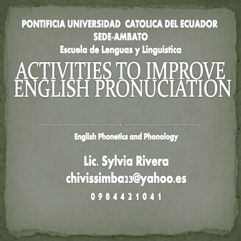 Fun Activities to Improve English Pronunciation