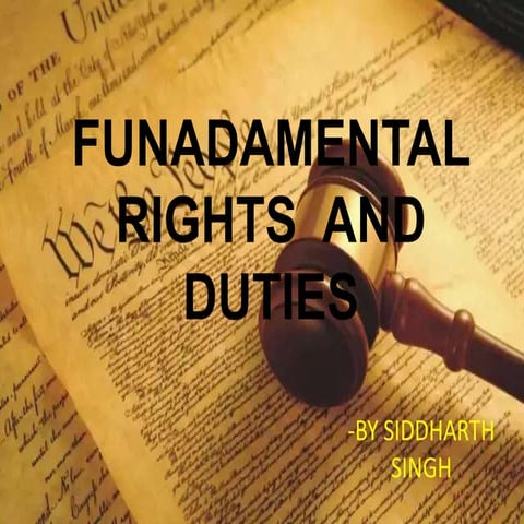 FUNADAMENTAL RIGHTS  AND  DUTIES .pptx