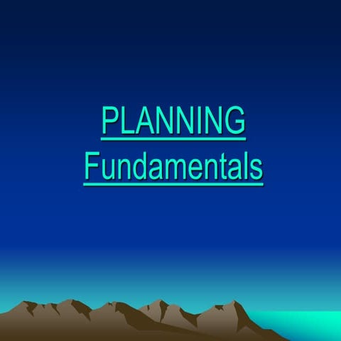 planning 
