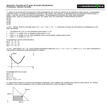 Funcao 2 grau | PDF