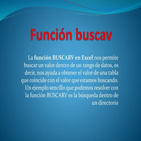 Función buscav