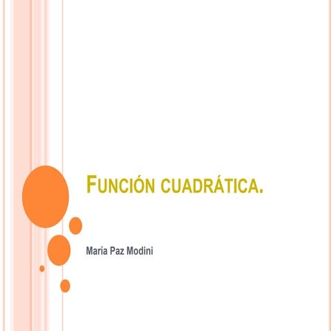 Función cuadrática