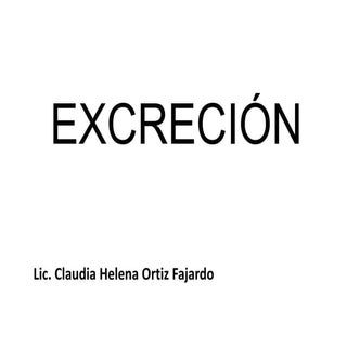 Función de excreción