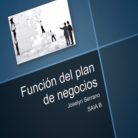 Función del Plan de Negocios