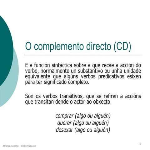 FuncióNs SintáCticas 2 Cd Ci Supl