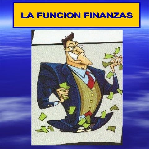 Funcion Finanzas