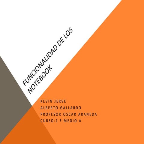 Funcionalidad de los notebook | PPTX