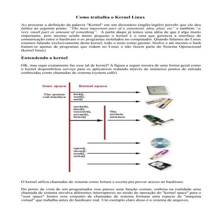 Funcionamento kernel