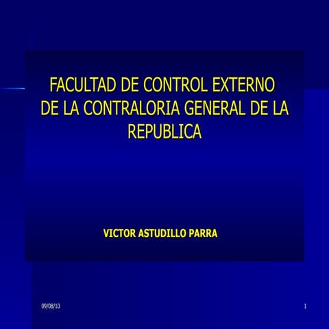 Funcion control externo | PPT