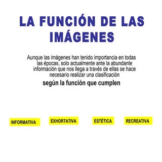 Función de las imágenes