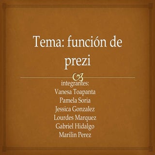 Funcion de prezi