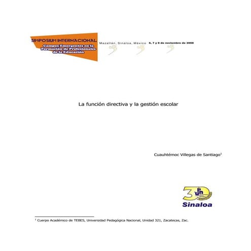 FUNCIÓN DIRECTIVA-GESTIÓN