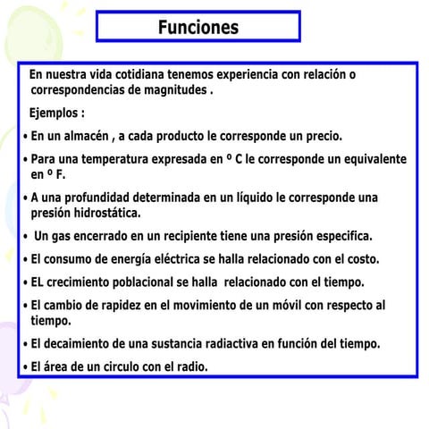 FUNCIONES MATEMÁTICAS PARA PRONCIPIANTES