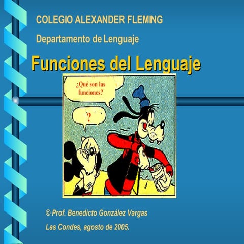 Funciones del Lenguaje