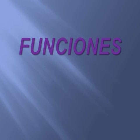 Funciones